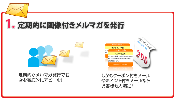 定期的に画像付きメルマガを発行